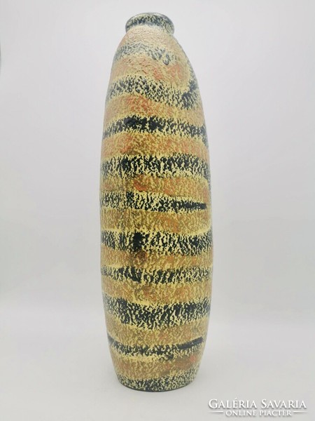 Pesthidegkút striped retro ceramic floor vase vase