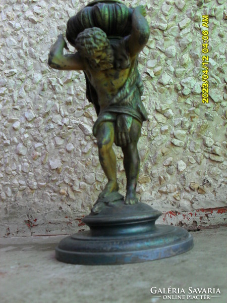 Antik ón Atlasz lámpa talp szobor 1923