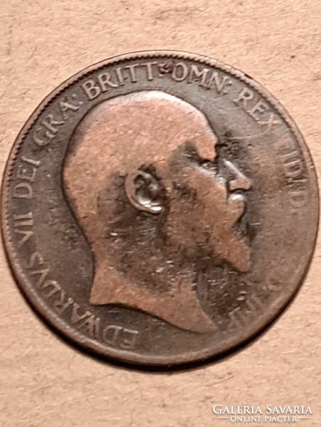1907 England vii. Edward bronze 1 penny!