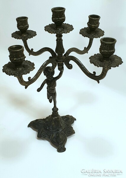Candle holder with 4+1 branches
