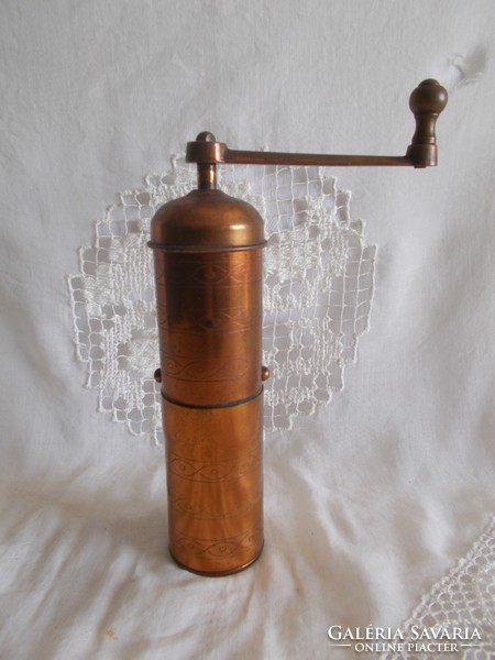 Antique copper coffee grinder Zassenhaus