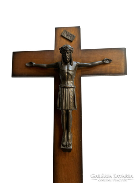 Art deco corpus, cross, table crucifix, crucified Jesus, Calvary, Good Friday