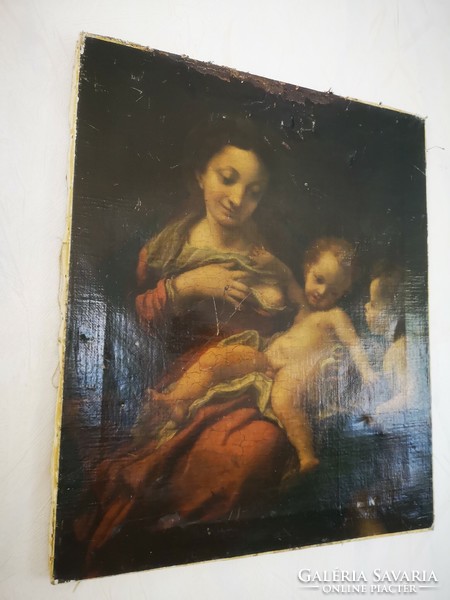 Special price Madonna picture on canvas after a painting by Caravaggio-(Antonio Allergia). Decoration movie theater