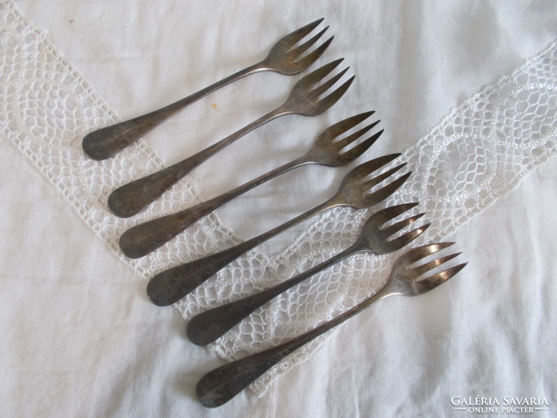 6 Herrmann silver-plated forks