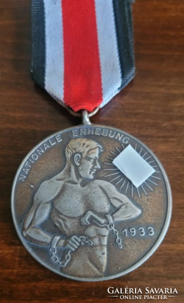 German Imperial National Uprising Medal 1933