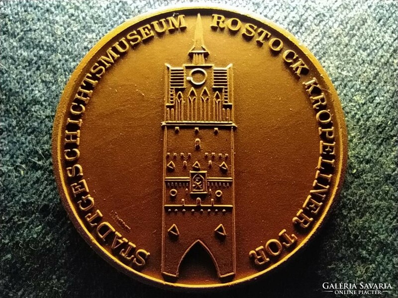 Német Demokratikus Köztársaság Rostock 1973 bronz érem (id64549)