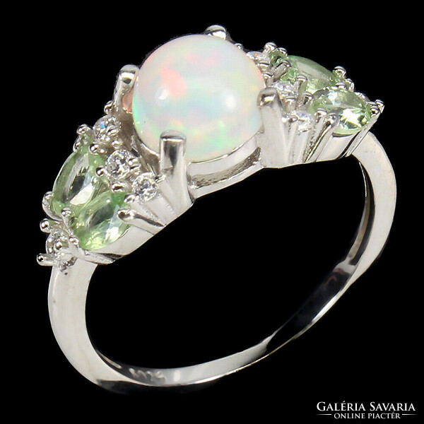 54 And real fire opal 925 silver ring