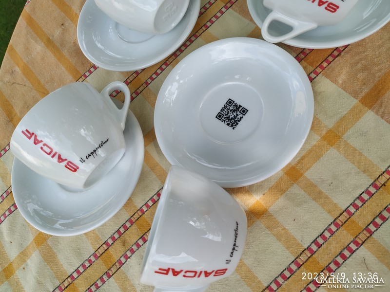 Industria porcelain coffee set, cappuccino set 6 pieces for sale!