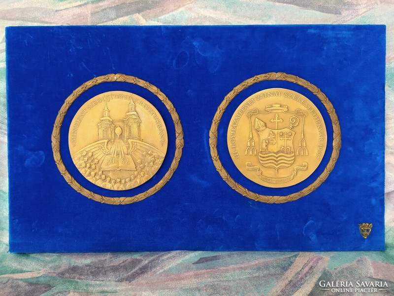 III. Egyházmegyei Zsinat Székesfehérvár 1997 Bozó bronz 130mm/plakett (id77683)