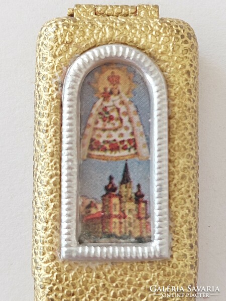 Old grace object Mariazell religious mini selence holy image 2 pcs