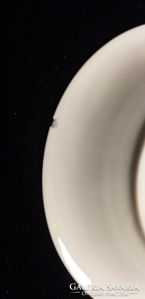 Fehér Hollóházi porcelán teás csésze alj 14 cm