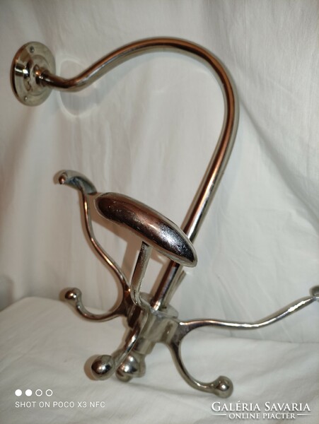 Special price! Mid century Danish aluminum metal wall mounted rotating hat rack durable 1950s damaged