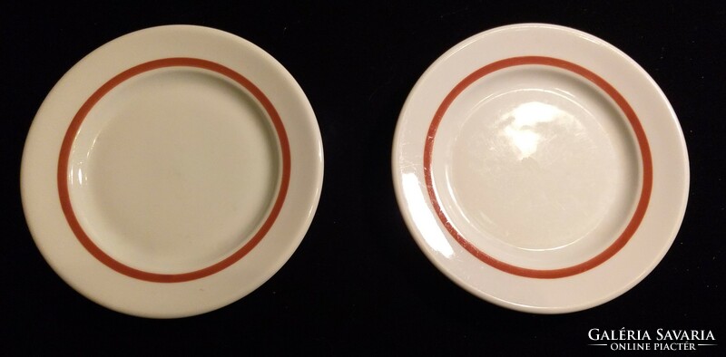 Alföldi porcelán tányér barna csíkos 18 cm