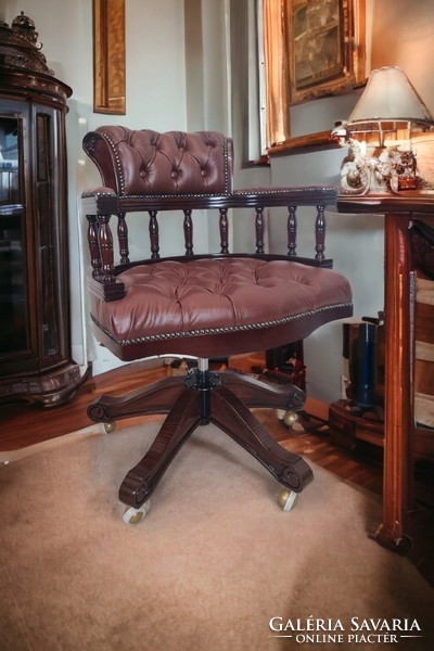 A673 chesterfield captain's chair, desk chair