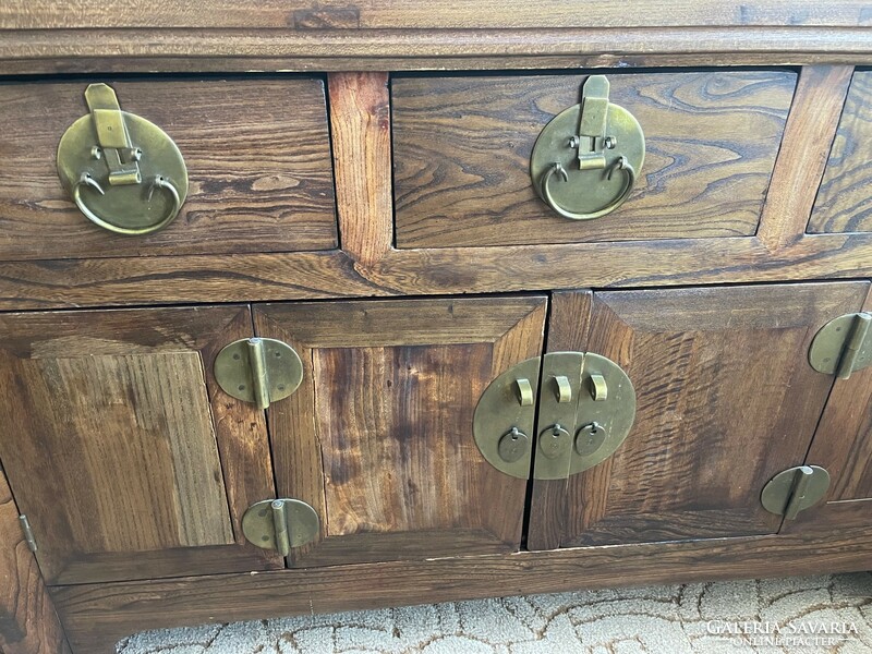 Beautiful hand-carved solid wood Chinese chest of drawers for sale