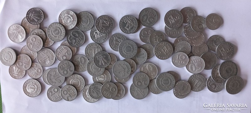 20 pcs. 10, 20, 50 pennies and 1 forint