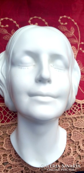 Szecessziós női maszk fej Porcelán jelzett ALKUDHATÓ