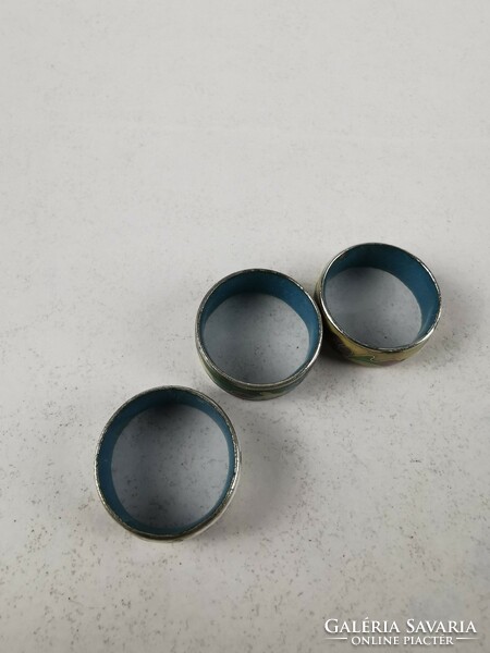 3 Pcs Chinese antique cloisonne septum enamel rings / handmade