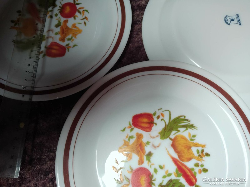 Milk glass plates with French faces