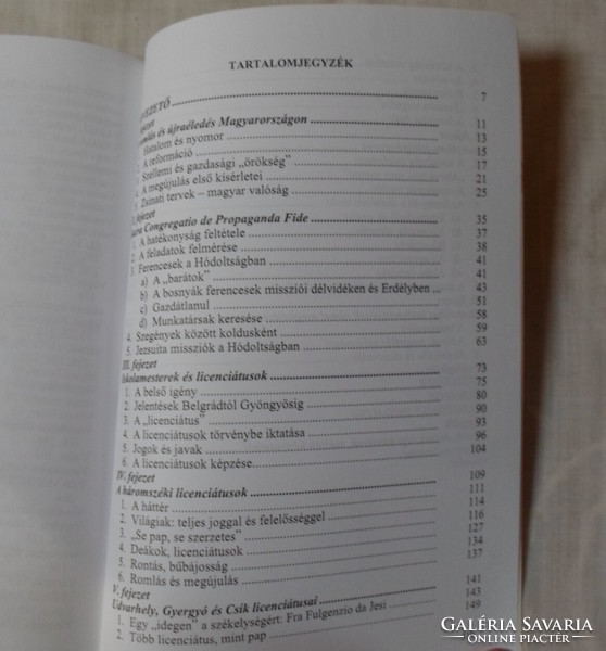 János Sávai: missions, masters, licensees (Szeged, 1997; Hungarian church history)