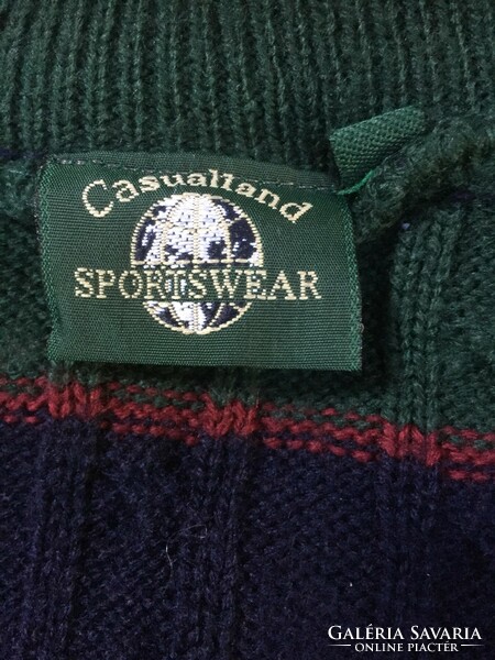 Casualland knitted men's sports sweater, size L, 30% wool