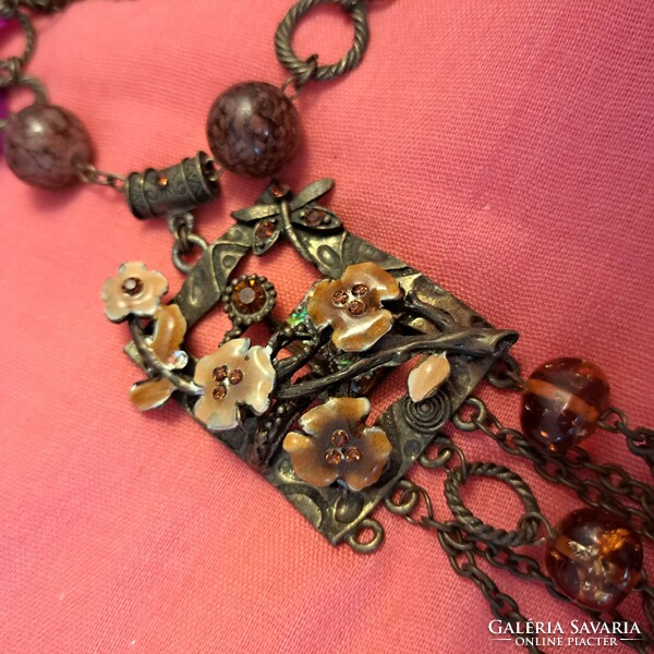 Indian fire enamel necklaces 7 cm