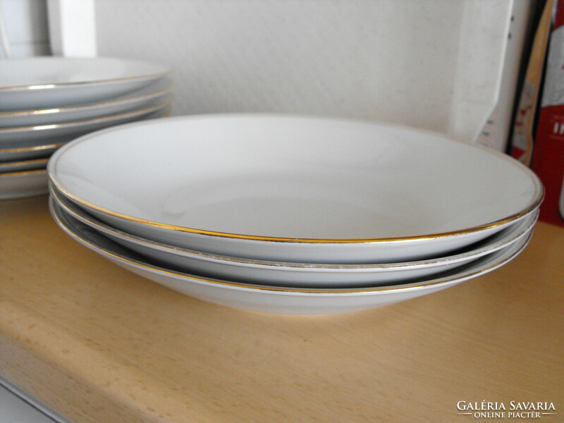 Czech porcelain plate flat and deep 9 pcs. - HUF 100 per piece
