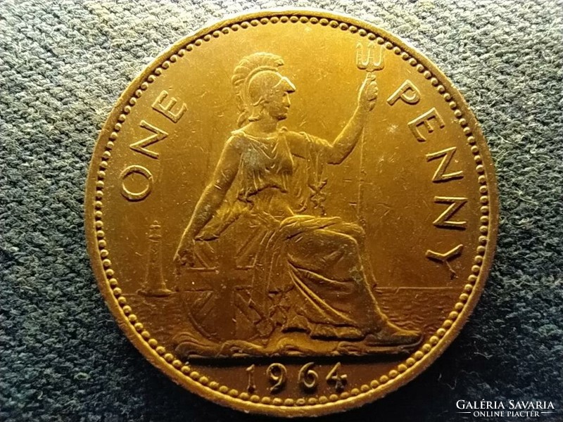 Anglia II. Erzsébet (1952-) 1 Penny 1964 (id71989)