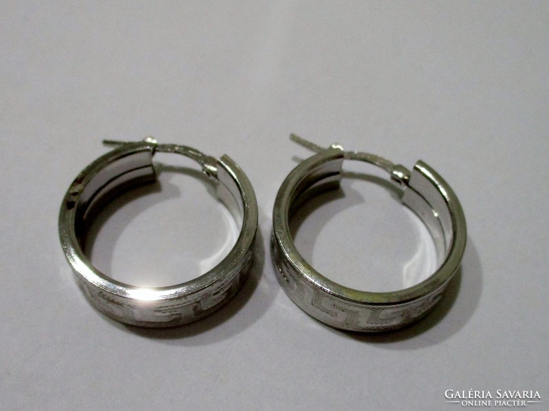 Beautiful handcrafted silver hoop earrings