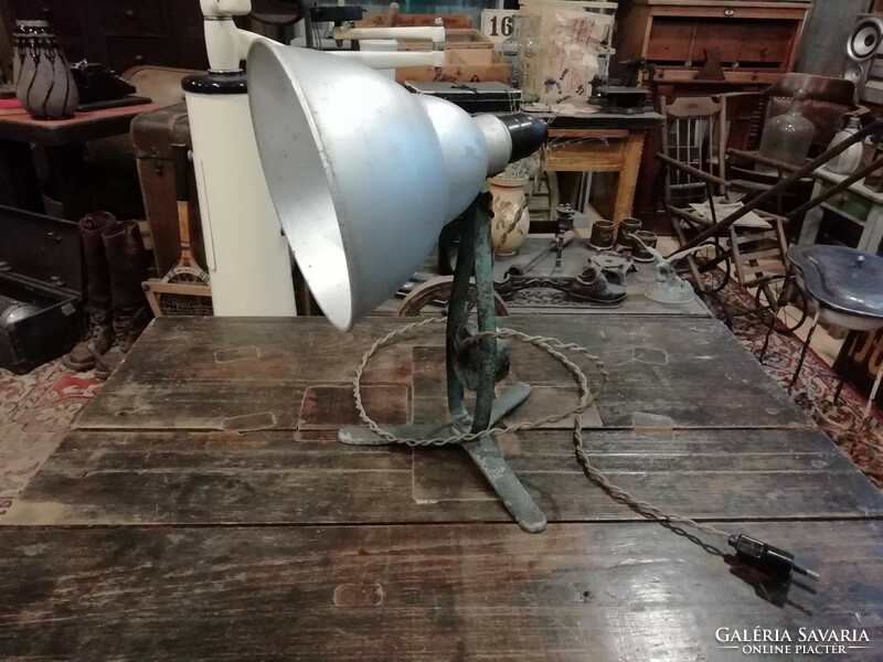 Workshop lamp, vintage 1950s, desk lamp, industrial style 