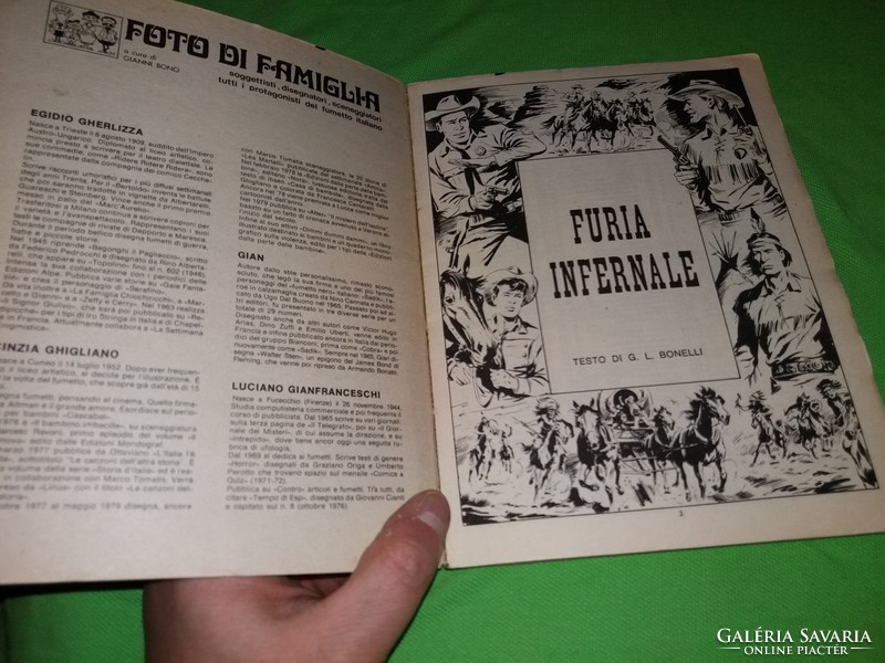 Old classic Italian spaghetti western comic tex - hellish fury - 114 page book according to the pictures