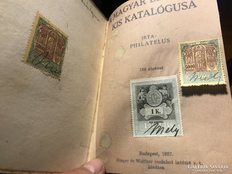 Rare! Philatelus: small catalog of Hungarian stamps. 1927! Collectors!!!