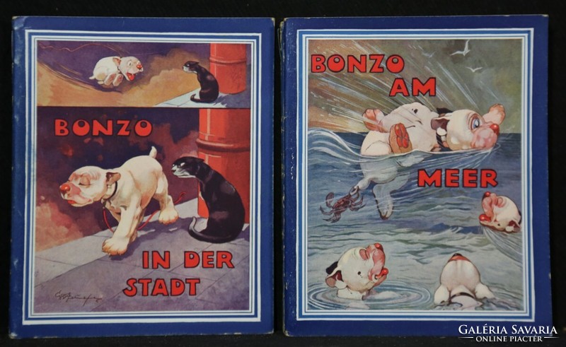 Bonzo kutya-történetek. 6 kötet egybefűzve német nyelven.25000.-Ft