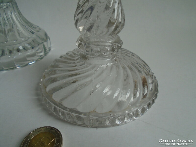 Glass candle holder 19.6 Cm.