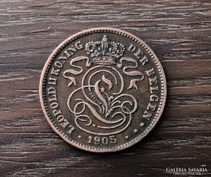 2 Cents, Belgium 1905