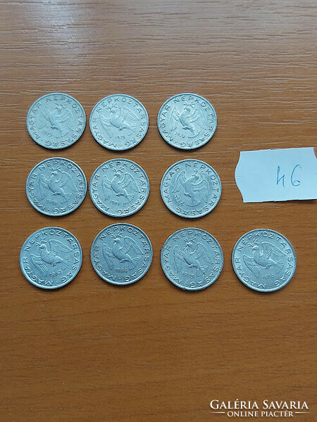 10 pieces of Hungarian 10 filers, all different year 46