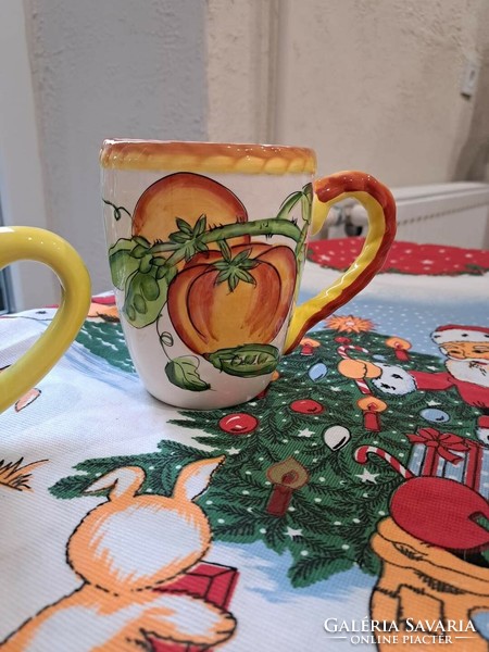 Beautiful sunny large vegetable mug tea mug