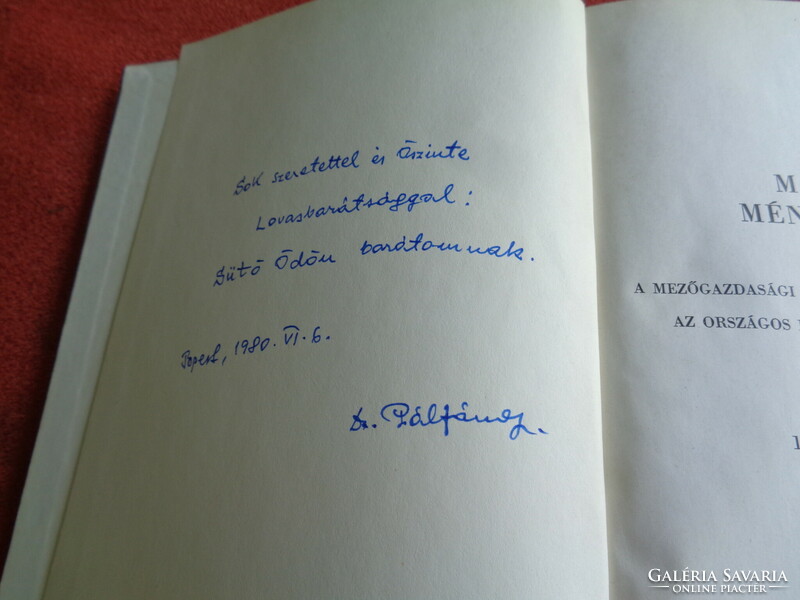 Hungarian stud book xxii.Volume 1979 signed