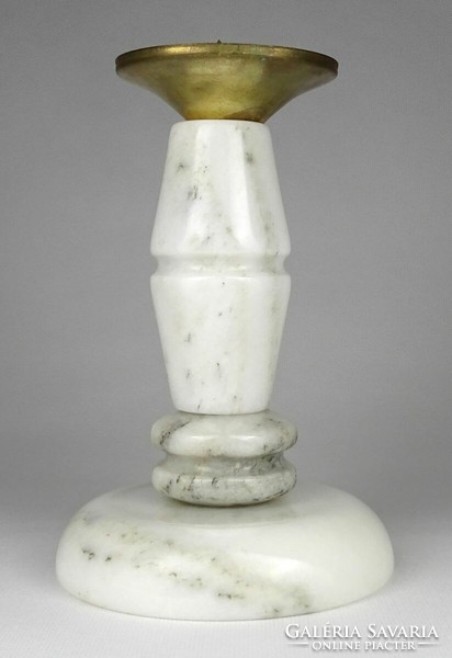 1N033 white marble candle holder 18 cm