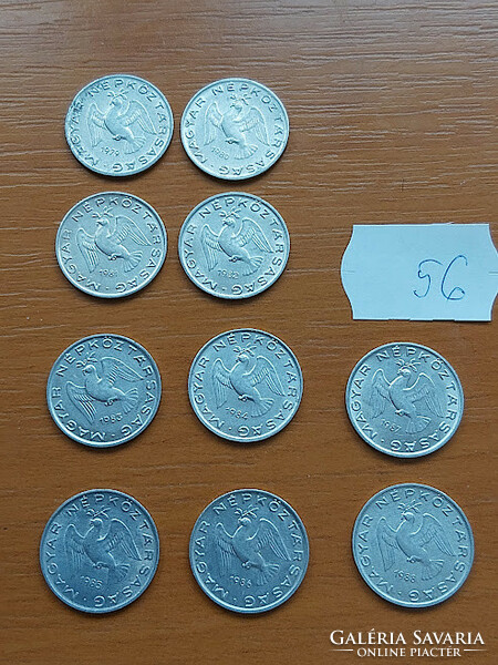 10 pieces of Hungarian 10 filers, all different years 56