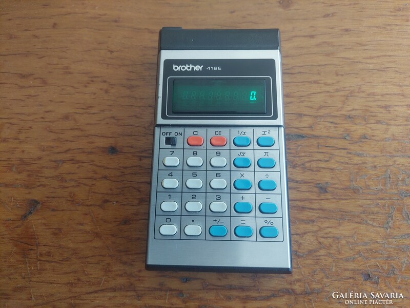 Retro brother 418e led pocket calculator