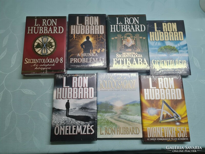 L. Rob hubbard unopened books 7 volumes hardcover