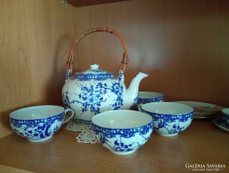 2 szett egy áráért!Kínai tojashej porcelán teás készlet+ baba porcelán szett
