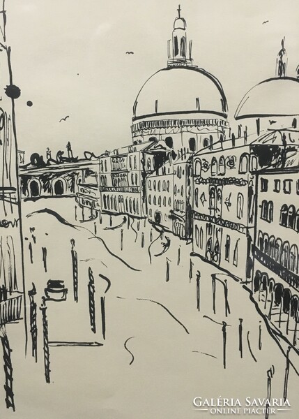 View of Venice from an Italian artist!!! 57X48cm!!