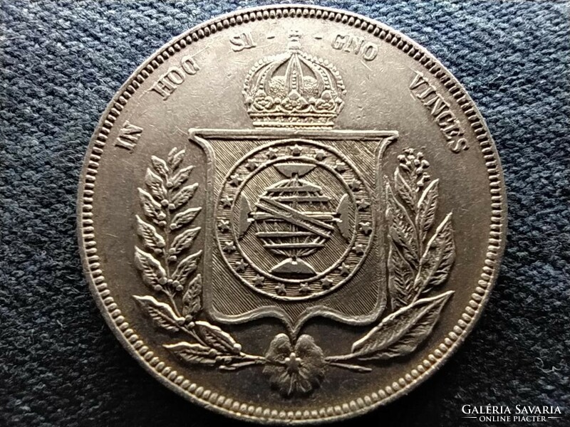 Brazil ii. Péter (1831-1889) .917 Silver 1000 reis 1859 (id65344)
