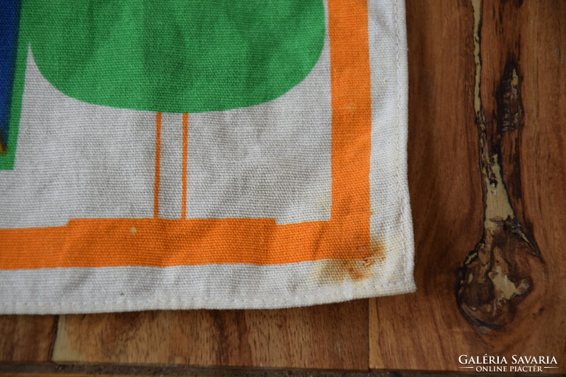 Never used old retro damask napkin towel tea towel tablecloth 83 x 42