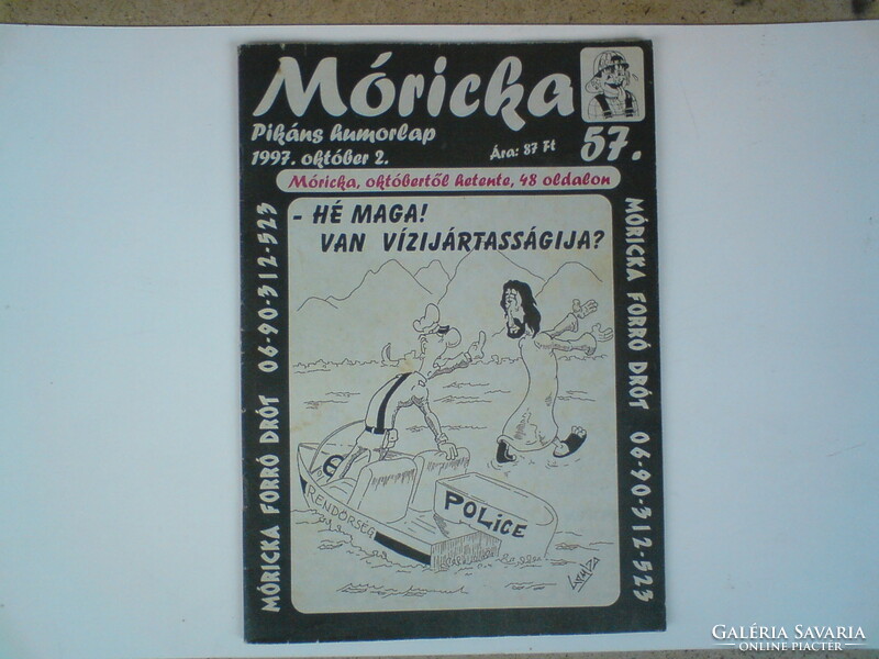 Old newspaper - moricky - spicy humor magazine (October 2, 1997)