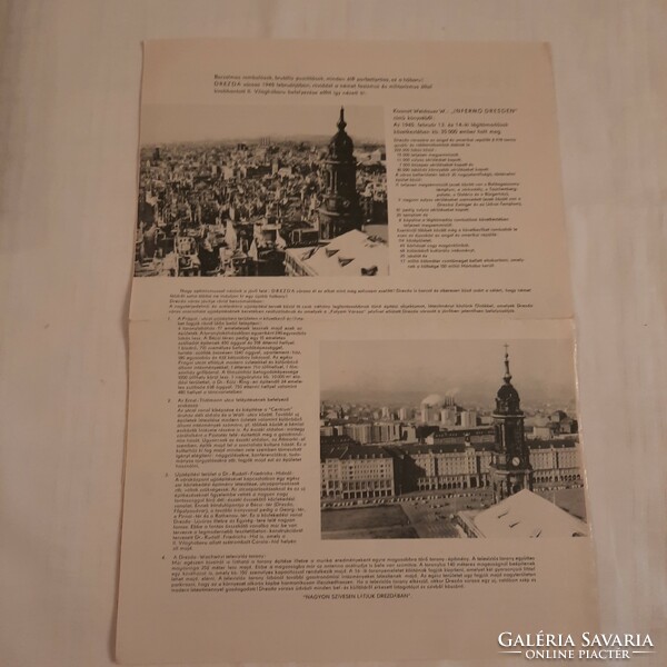 Dresden City Council's Hungarian-language tourism publication, 1966