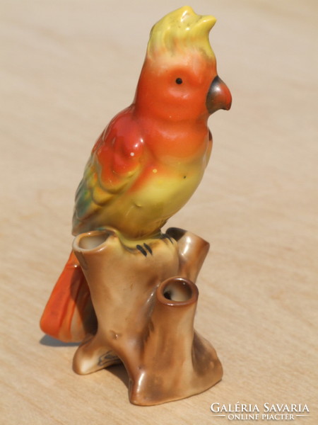 Porcelain parrot, poessneck around 1900 (281066)