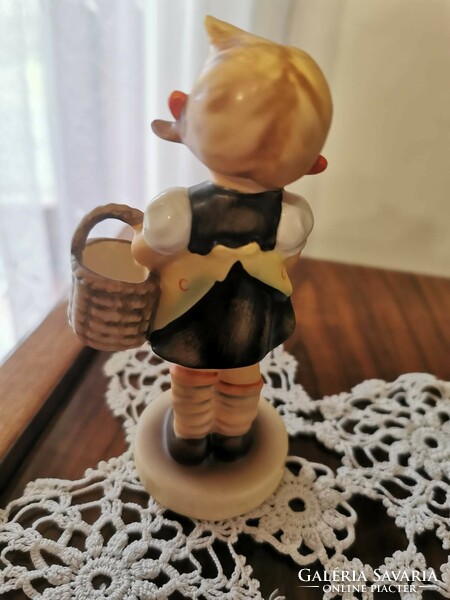 Old goebel hummel little girl with basket German porcelain